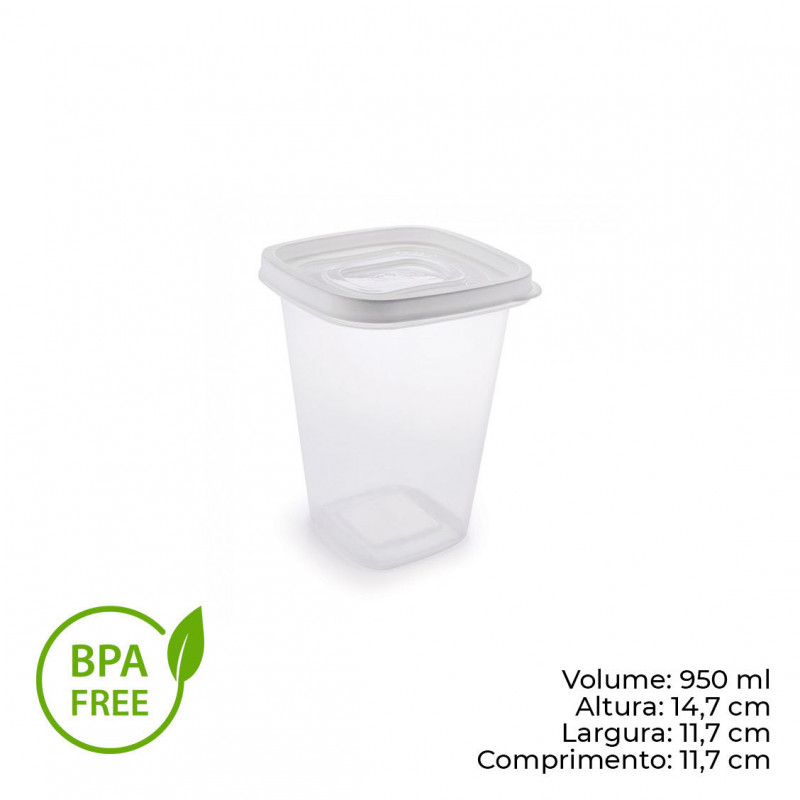 POTE CLIC MANTIMENTOS 950 ML PLASÚTIL (2500)