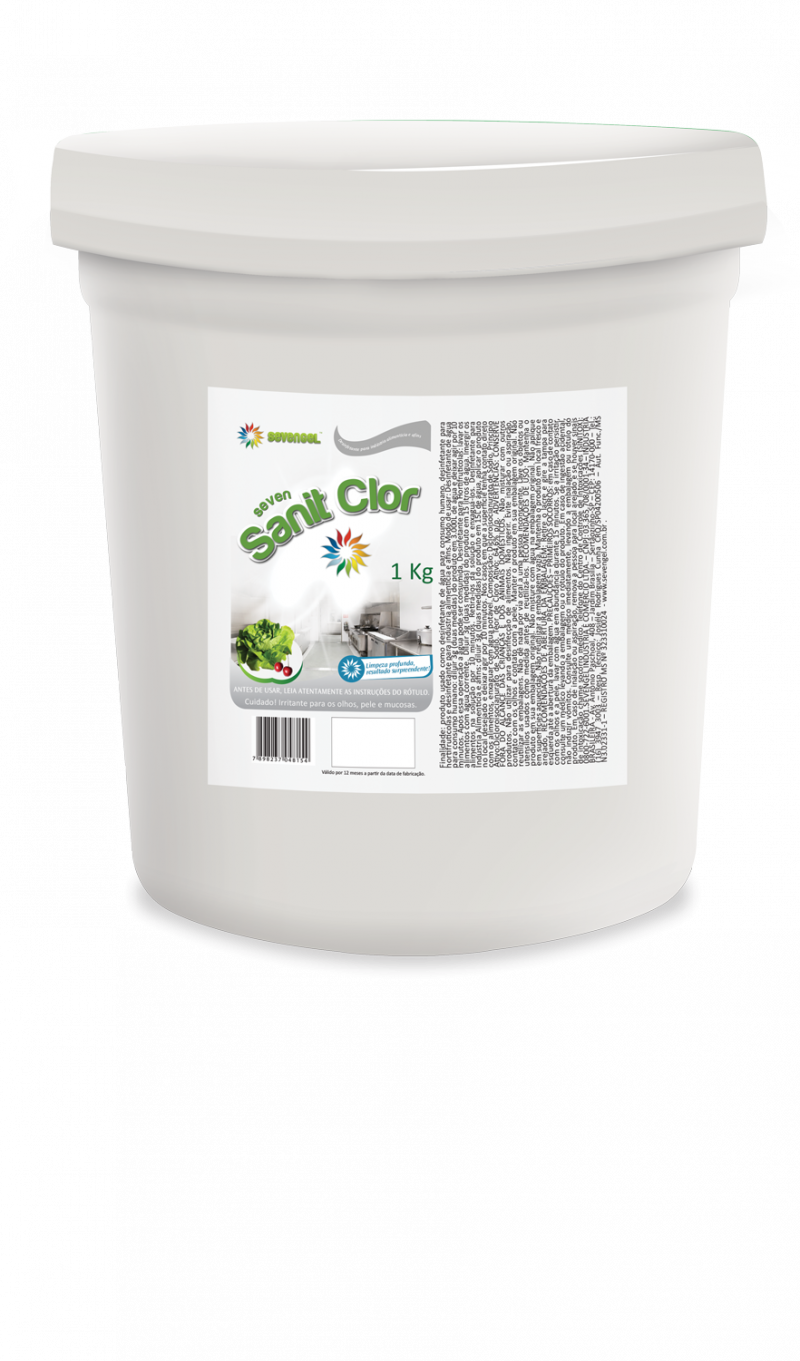 SANITIZANTE 1KG SEVEN GEL CX C/ 12 UN (6213)