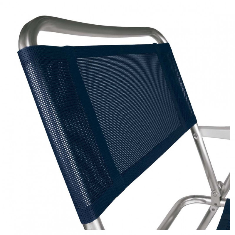 Cadeira Master De Alumínio Azul Mor