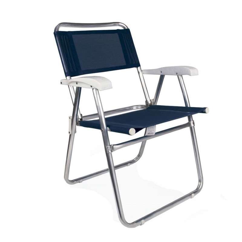Cadeira Master De Alumínio Azul Mor
