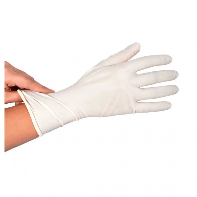 LUVA DE LÁTEX COM PÓ USO GERAL NÃO MEDICO DESCARPACK GRANDE CX C/ 100 UN