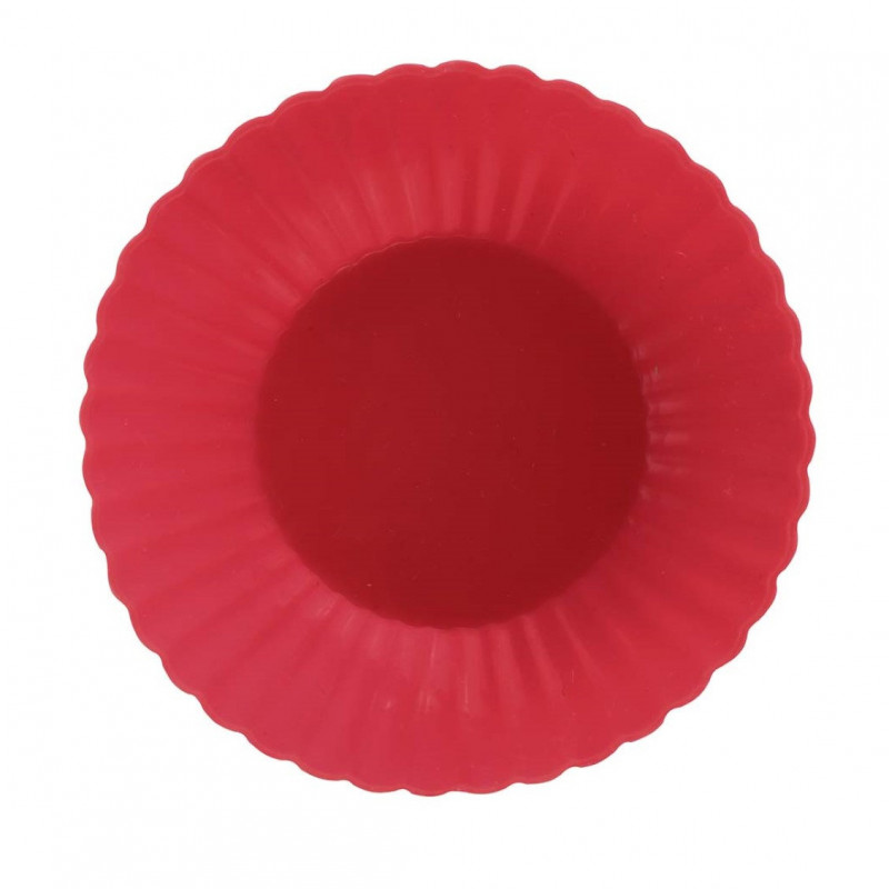 FORMA SILICONE P/ CUP CAKE E MUFFIN MOR - 12 UNIDADES