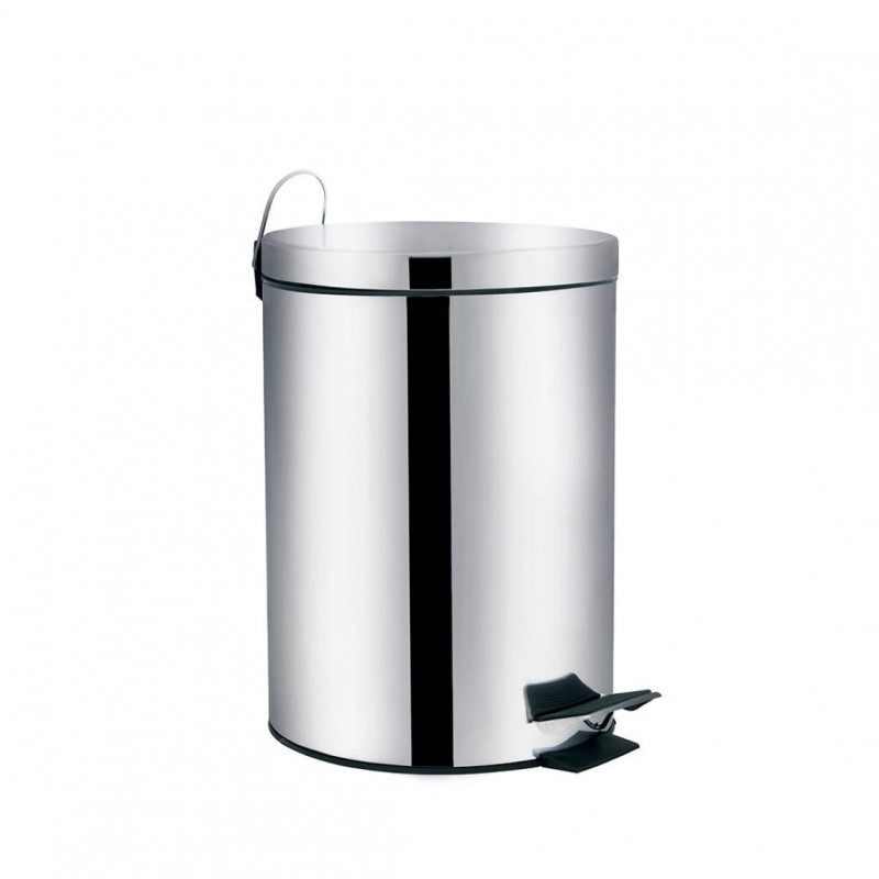 LIXEIRA C/PEDAL INOX 5 LTS AGATA MOR - 1 UNIDADE