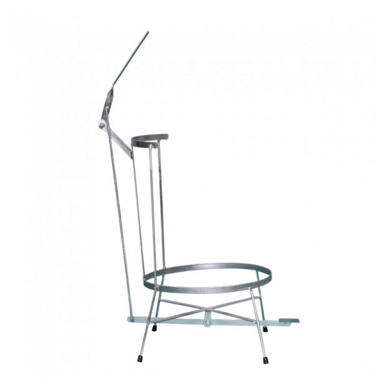 LIXEIRA COM PEDAL DE METAL 60 LITROS BRANCA