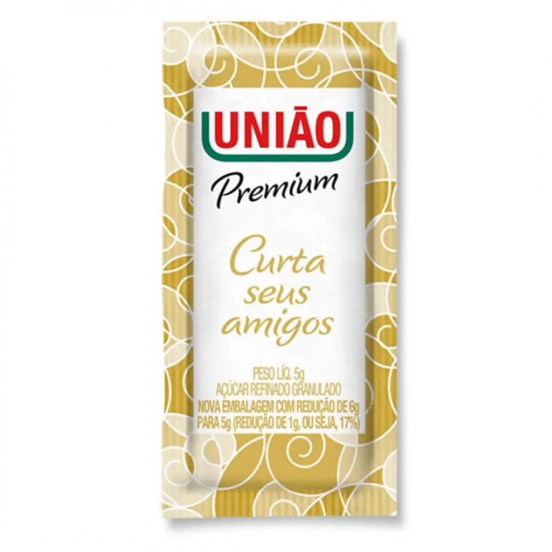 ACUCAR GRANULADO SACHE C/400 UNIAO - PREMIUM CX COM 400 UN