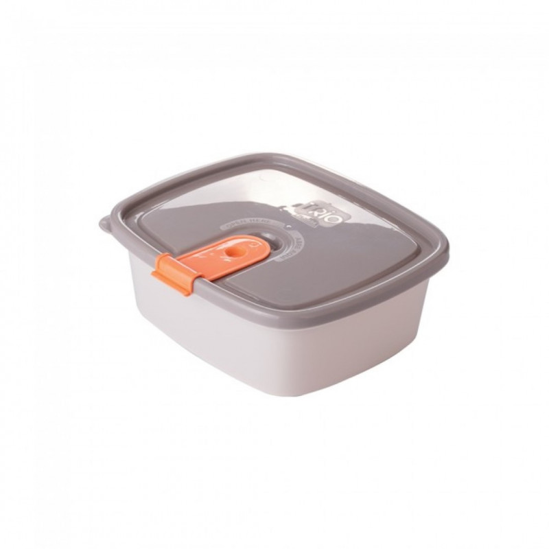 POTE RETANGULAR BAIXO TRIO 750 ML PLASUTI - 5996 UN COM 1 UN