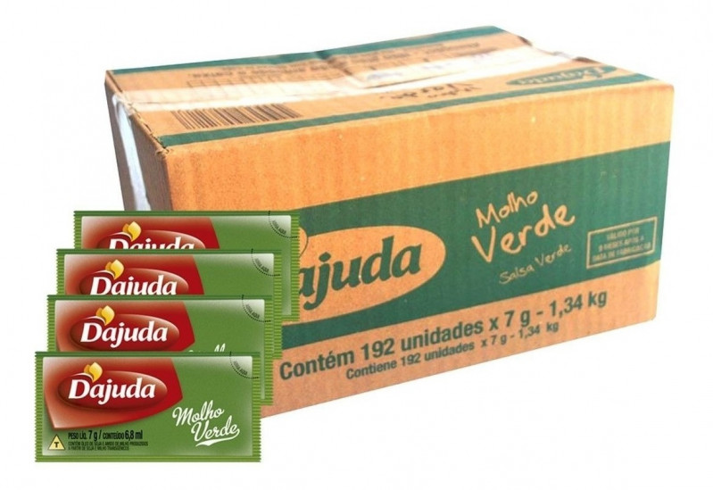 MOLHO VERDE SACHE C/192 UN D AJUDA - 2458 CX COM 192 UN
