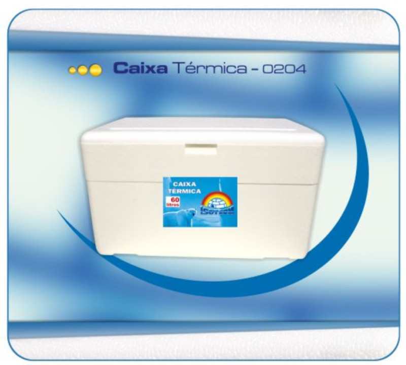 CAIXA TÉRMICA EPS 60 LITROS ISOTERM C/ 1 UN
