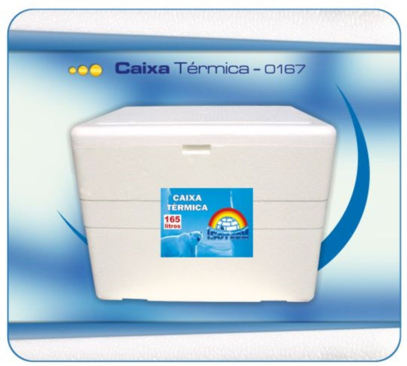 CAIXA TÉRMICA EPS 165 LITROS ISOTERM C/ 1 UN