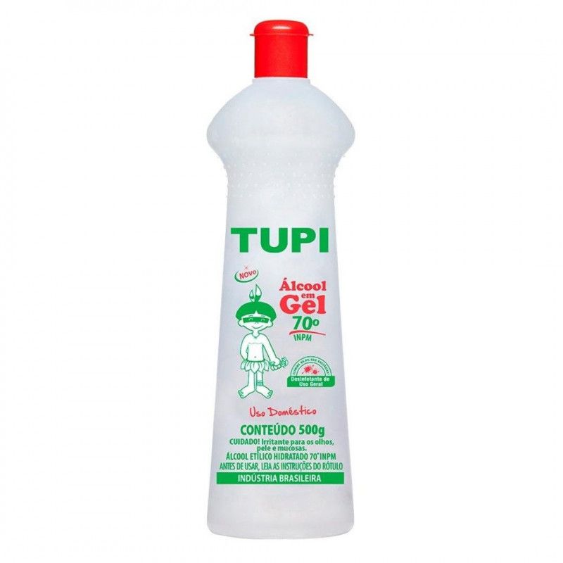 ALCOOL GEL 70% 500 GR TUPI C/ 1 UN (1.141)