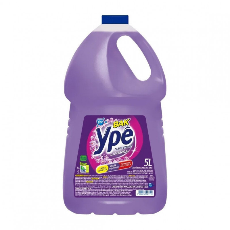 Desinfetante Para Uso Geral Ypê Bak Lavanda 5 Litros