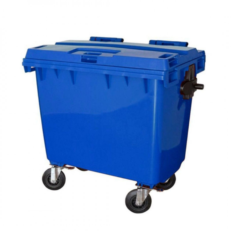 Container Plástico 660 Litros - Reforçado - Contentor Azul