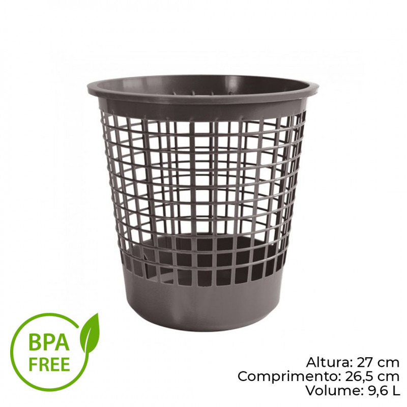 CESTO TELADO 9,9 LITROS PLASUTIL (106)