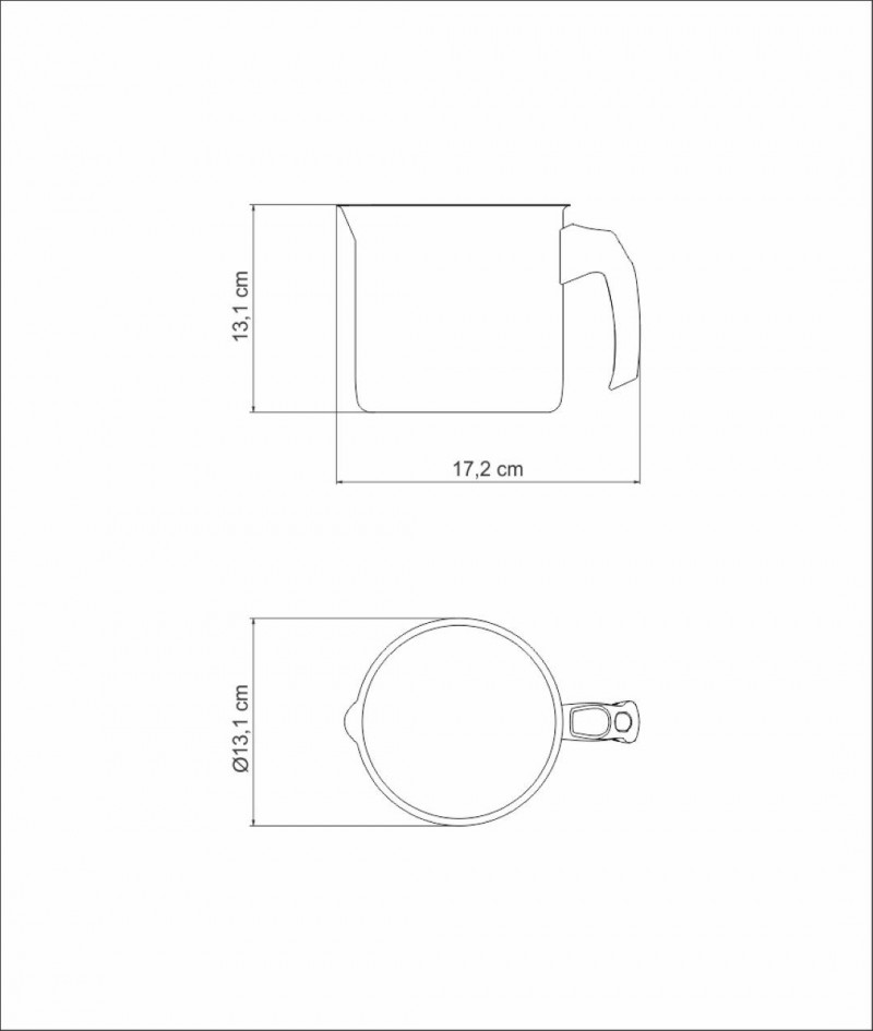 Caneco Inox Fervedor Cabo Baquelite 1,4litros Tramontina