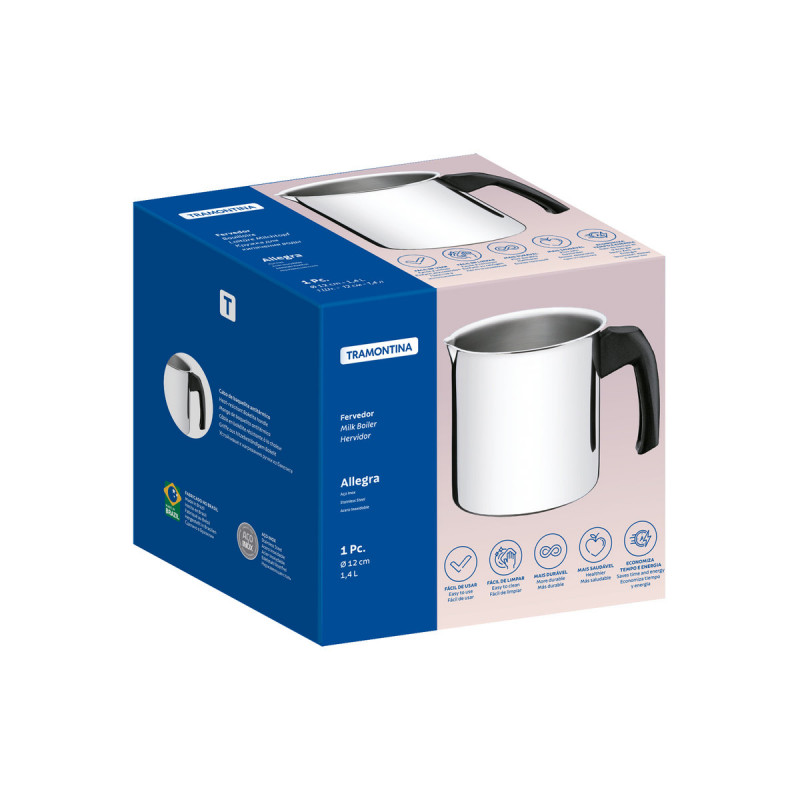 Caneco Inox Fervedor Cabo Baquelite 1,4litros Tramontina