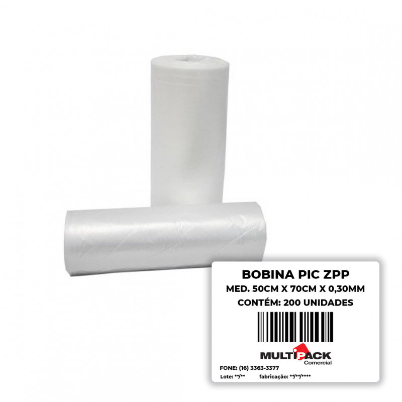 BOBINA PICOTADA 50X70X0,030 C/ 200 UN ZPP
