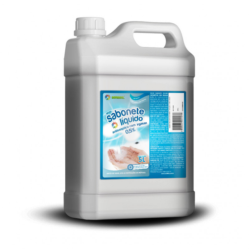 SABONETE LÍQUIDO 5 LTS IRGASAN 3% BACTERICIDA SEVENGEL 1 UN (5695)