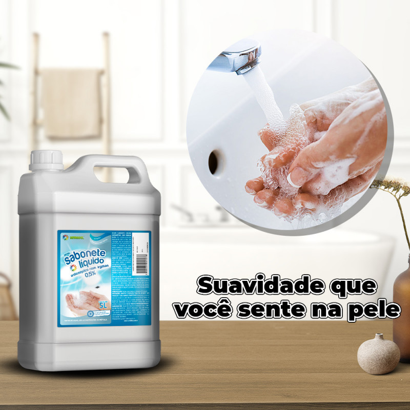 SABONETE LÍQUIDO 5 LTS IRGASAN 3% BACTERICIDA SEVENGEL 1 UN (5695)