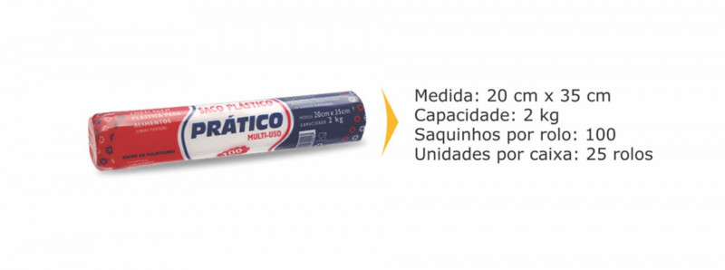 BOBINA PICOTADA 20x35x0,013 C/100 P/ 2 KG THERMOPRAT - 1 UNIDADE