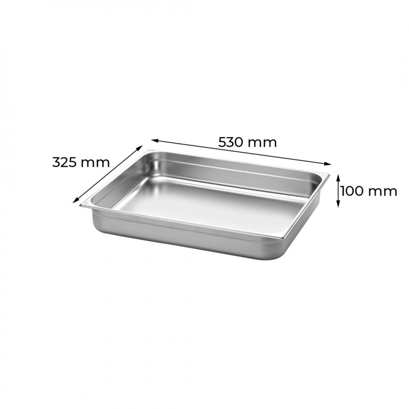 Cuba Inox Gastronômica Gn 1/1 100mm Sem Alça E Sem Tampa