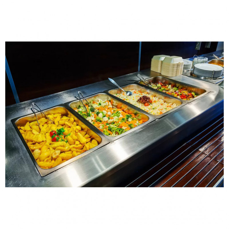 Cuba Inox Gastronômica Gn 1/3 65mm Sem Alça E Sem Tampa