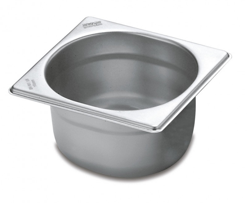 Cuba Inox Gastronômica Gn 1/6 100mm Sem Alça E Sem Tampa