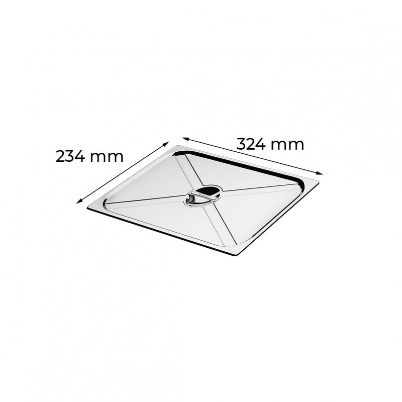 Tampa Para Cuba Gastronômica Inox Sem Recorte 1/2 Tramontina