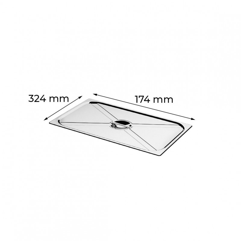 Tampa Para Cuba Gastronômica Inox Sem Recorte 1/3 Tramontina