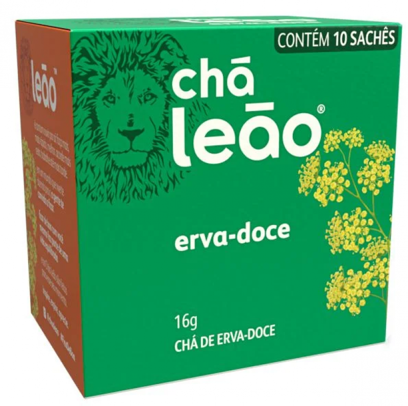 CHA MATTE LEAO SACHE 20 GRS ERVA DOCE - 04452 UN COM 10 UN