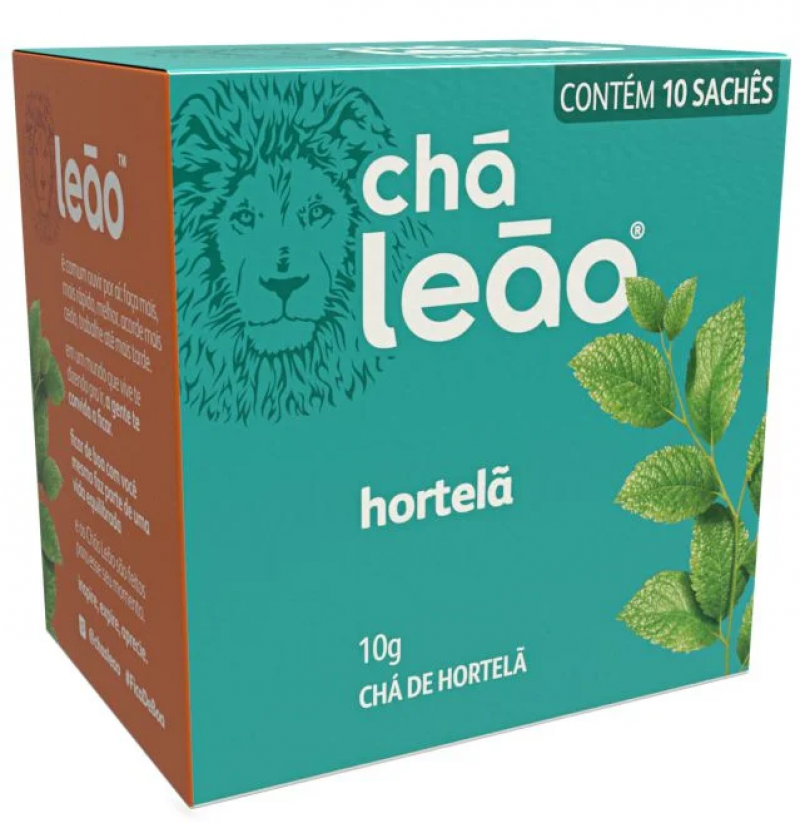 CHA MATTE LEAO SACHE 10 GRS HORTELA - 04438 UN COM 10 UN