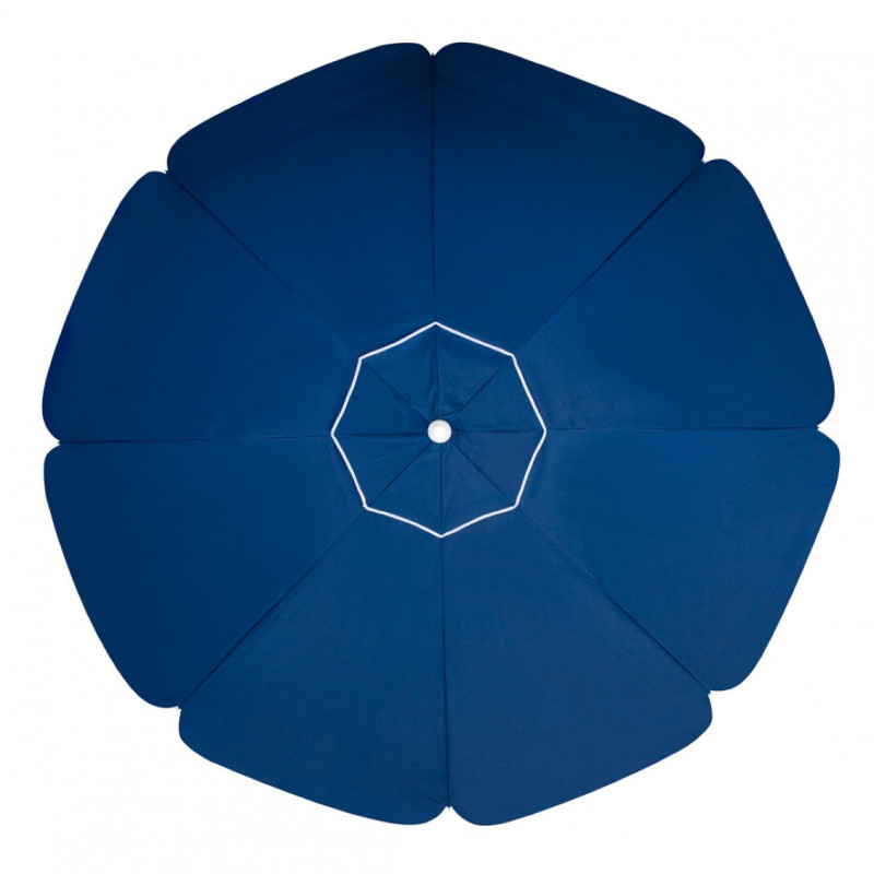 Guarda-Sol Alumínio Com Manivela Azul 2,50m Mor