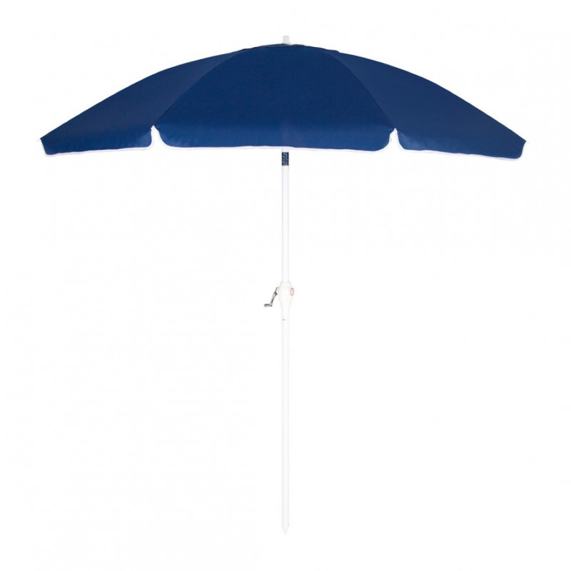 Guarda-Sol Alumínio Com Manivela Azul 2,50m Mor