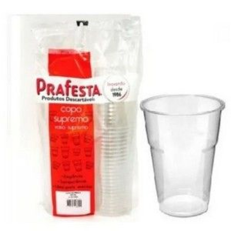 COPO CRISTAL 300 ML PRAFESTA PT C/ 40 UN (8605)