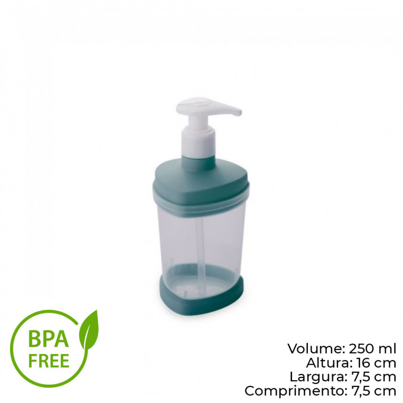 PORTA SABONETE LIQUIDO 250 ML PLASÚTIL (2636)
