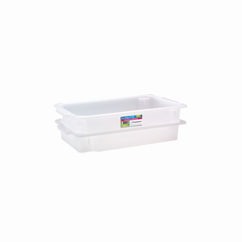 BANDEJA PLASTICA N2 7LT PARAMOUNT - 152 UN COM 1 UN
