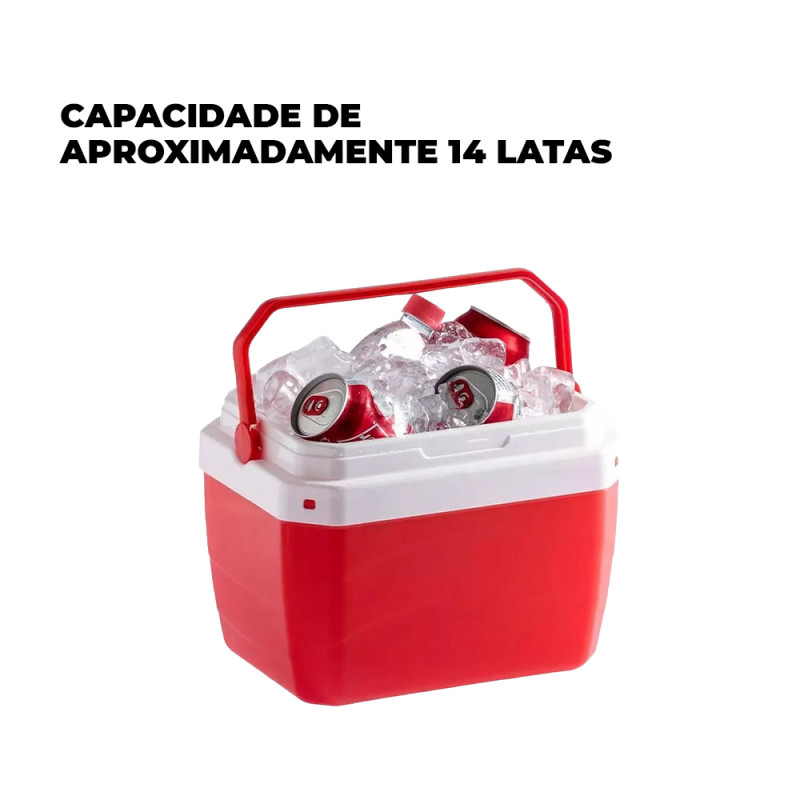 Caixa Térmica Cooler 17 Litros Paramount - 852 - Vermelha