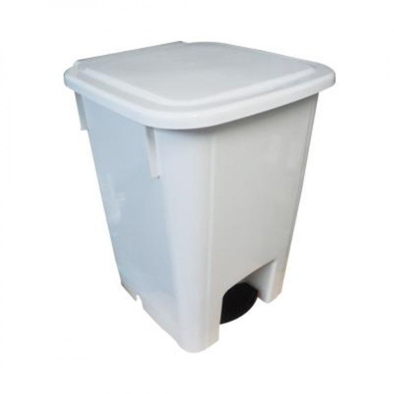 COLETOR E PEDAL 15 LITROS BRANCO BRALIMPIA (CP15BR)