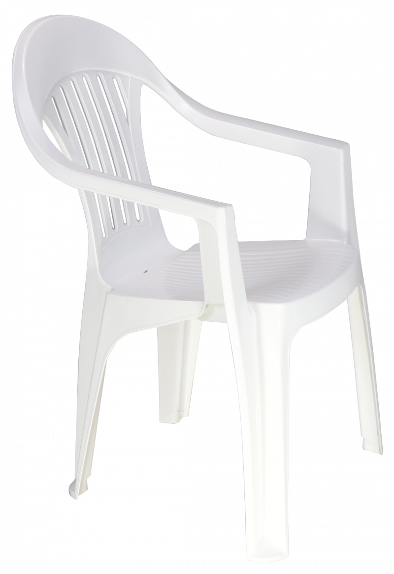 Poltrona Com Braços Monobloco Branca Imbe Tramontina
