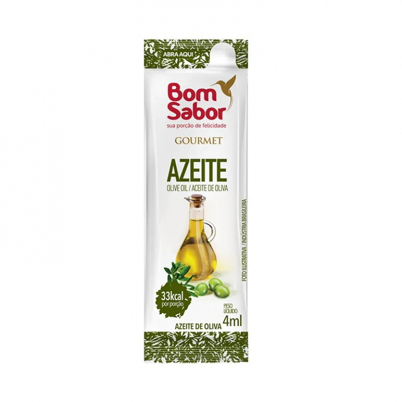 AZEITE SACHE 4 ML C/200 UN BOM SABOR - 220406 B SABOR CX COM 200 UN