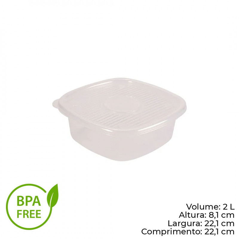 POTE QUADRADO POP 2 LITROS PLASÚTIL (5772)