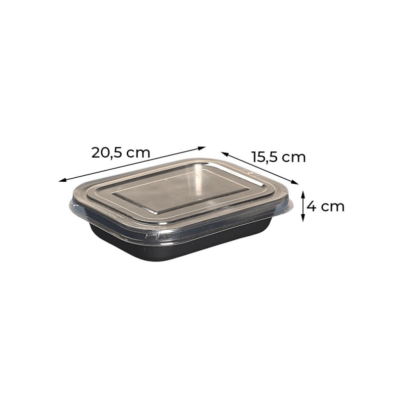 Bandeja Forneável Com Tampa 800ml Galvanotek G240 C/ 100Un