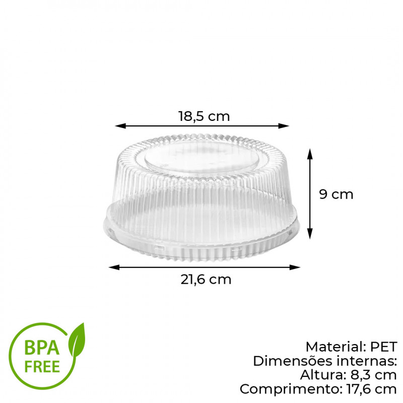 100un Embalagem Bolos E Tortas 0,75kg G32m Branca Galvanotek