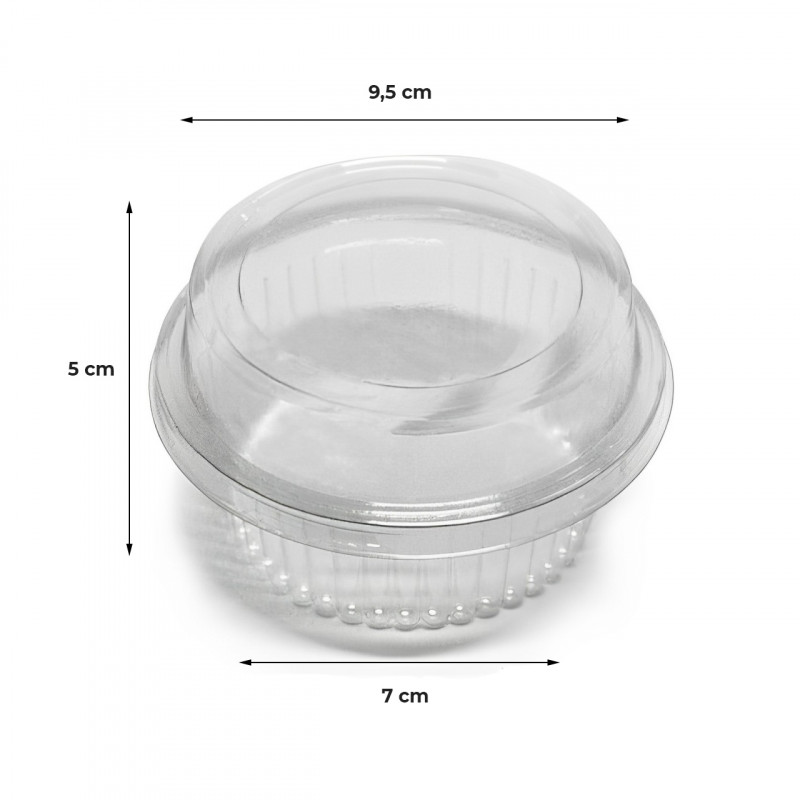  Embalagem Mini Doce Redondo Pavê G-645 120ml 300 Unidades