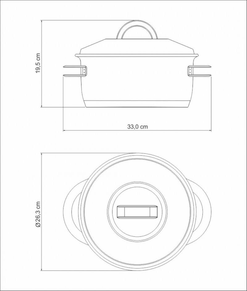 Caçarola Funda 24cm Solar Aço Inox Fundo Triplo Tramontina