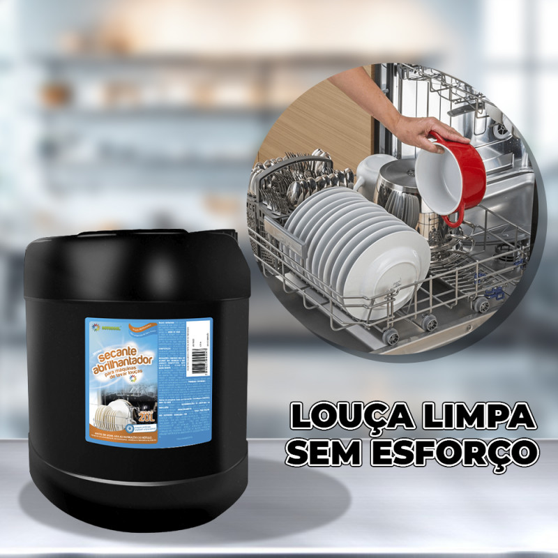 SECANTE ABRILHANTADOR PARA MÁQUINAS DE LAVAR LOUÇAS 20 LTS SEVENGEL (2845)