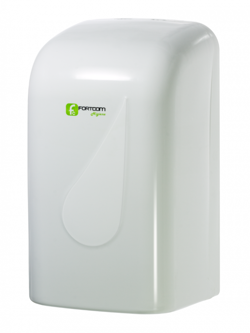 DISPENSER PARA PAPEL HIGIÊNICO INTERFOLHADO BRANCO FORTCOM C/ 1 UN (LDHI500)
