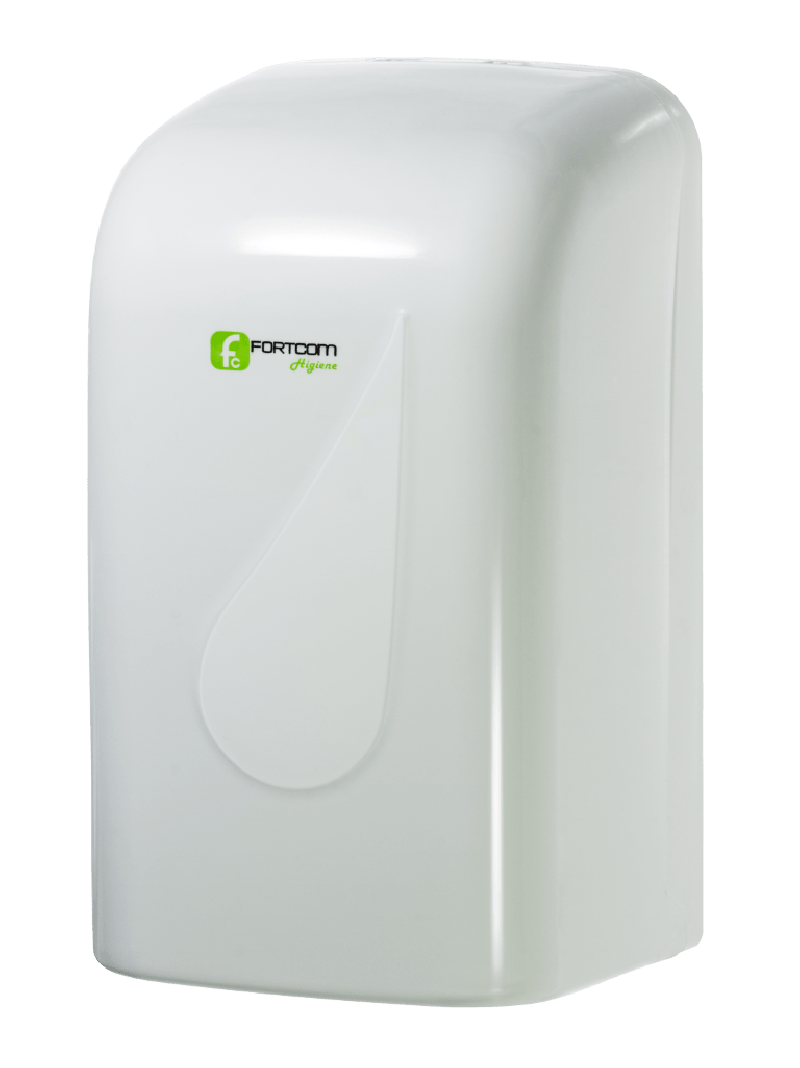 DISPENSER PARA PAPEL HIGIÊNICO INTERFOLHADO BRANCO FORTCOM C/ 1 UN (LDHI500)