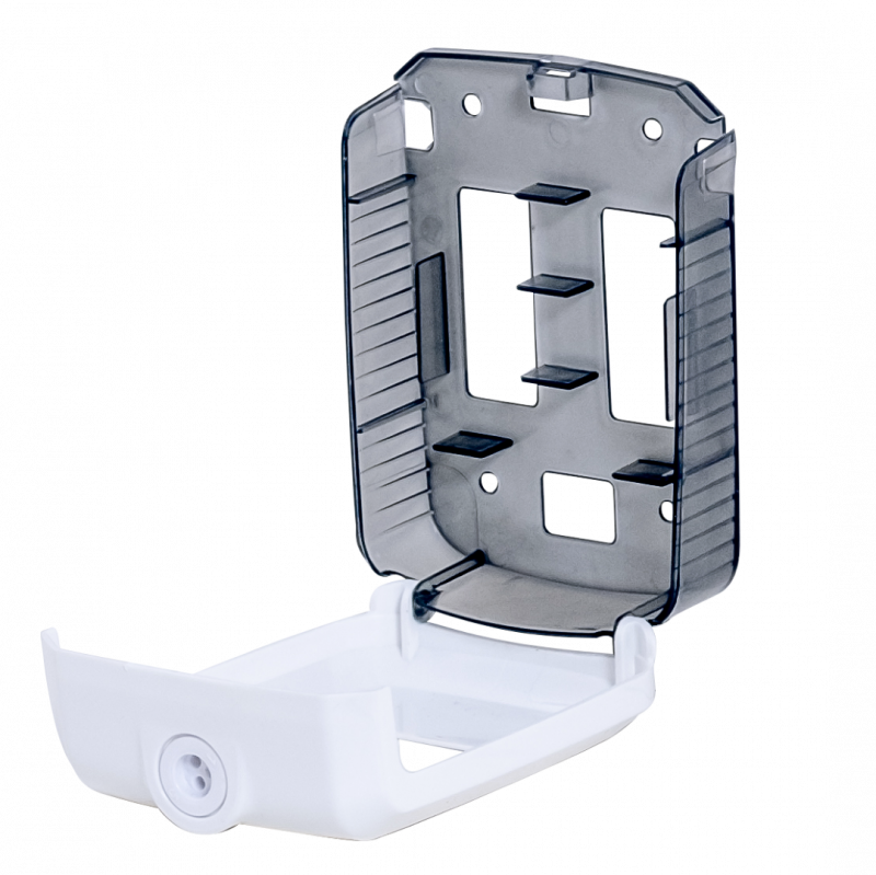 DISPENSER DE SAQUINHO P/ DESCARTE ABSORVENTE HIGIÊNICO BRANCO/FUME ELISA C/ 1 UN (EL-DABBF)