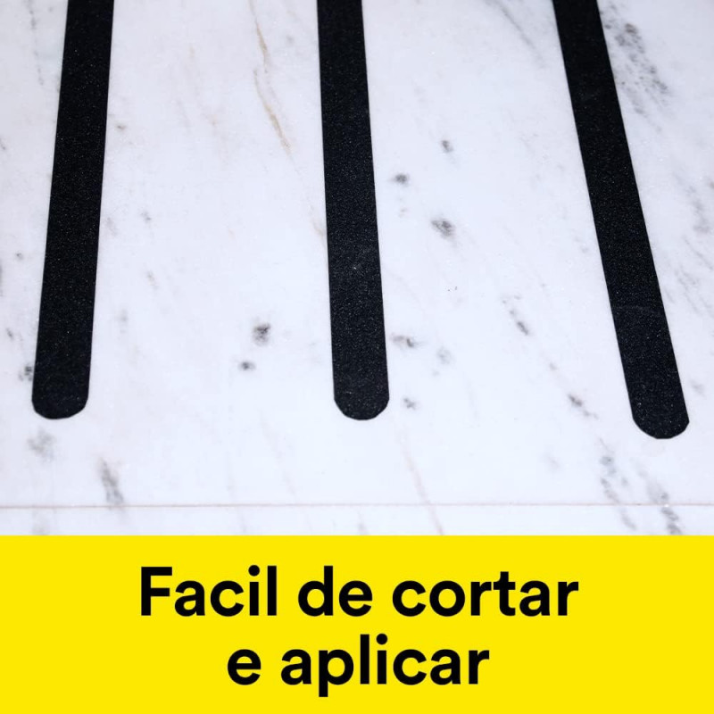 FITA ANTIDERENTE 50MMX5M PRETA 3M CX C/ 6 UN