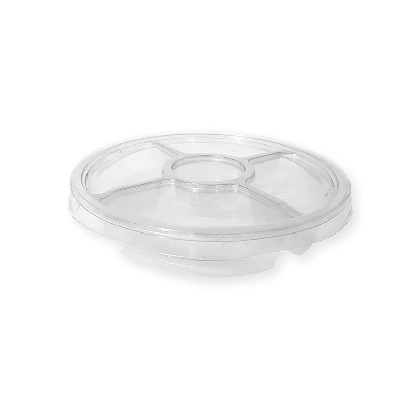 Bandeja Petisqueira 4 Div Galvanotek Cristal C/100 Un (G540)